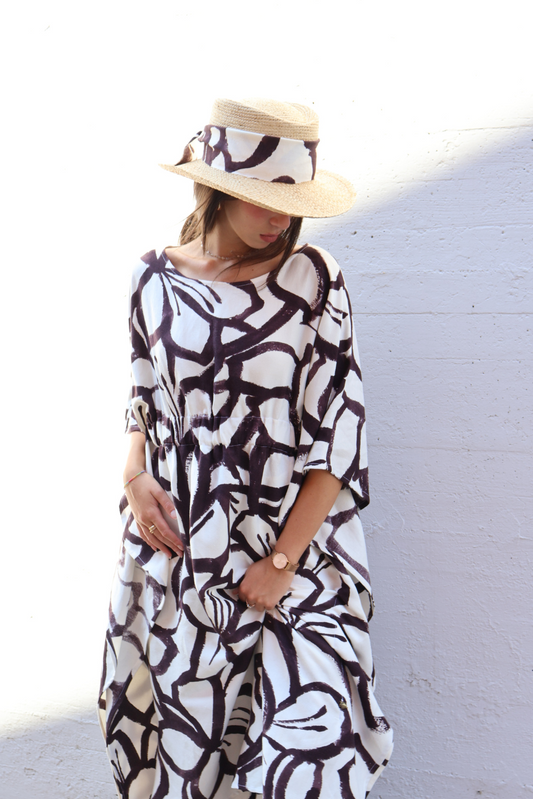 Wide-leg trousers from the Milehah Set in pure white linen