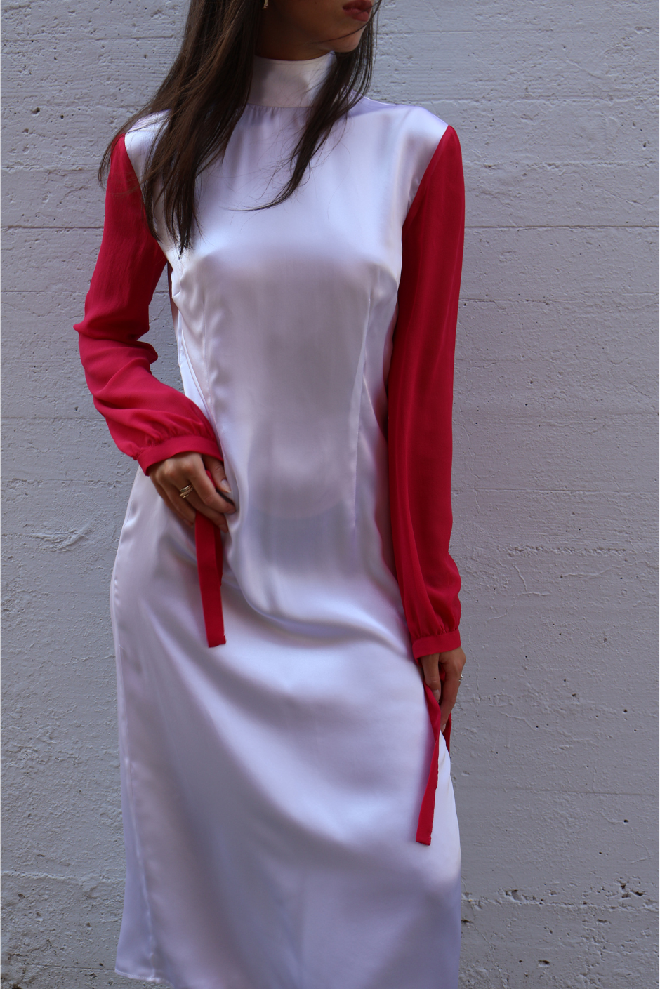 Gebel Ali Set – silk chiffon scarf transforming into a veil for timeless versatility